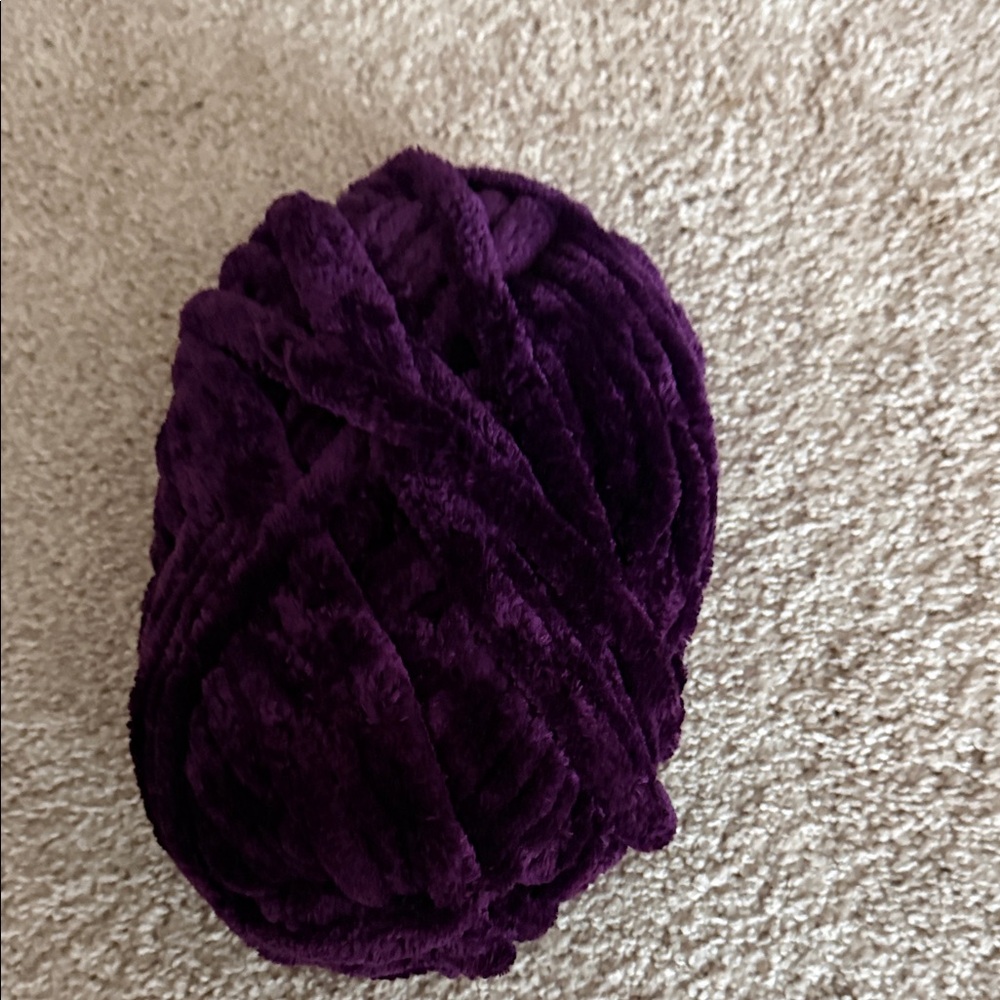 Plush Purple Yarn Ball